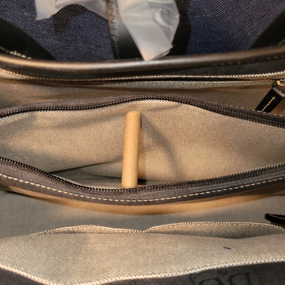 NWT DOONEY & BOURKE Double Handle Canvas 2-way Tote - BLACK - Picture 10 of 11